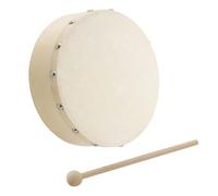 Lesunbak Sheepskin Hand Drum, Hand Held Drum, Percussion Wood Frame With Stick, Sheepskin Head Percussion For Music Enlightenment, Musical Instrument For Kids Drums Beginners Adults