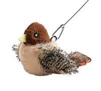 Lesunbak Simulated Chirping Bird Cat Toy, Flapping Bird Cat Toy, Fun Kitten Toys With 6 Animal Sounds, Interactive Cat Toys, Toy Bird For Cats, Touch Activated Animal Shape Toy
