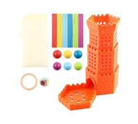 Lesunbak Stick Dice Game | Children Stick Pull Ball Drop Toy | Kids Board Game,for Hand-Eye Coordination Strategic Thinking Fine Motor Skills Home Classroom Kindergarten