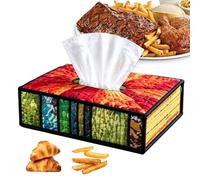 Lesunbak Tissue Holder Box DIY Kit - Book-Style Napkin Dispenser Case,DIY Patch Work Facial Paper Organizer,for Night Stands Bathrooms Women Men Adults