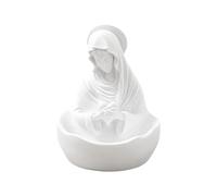 Lesunbak Virgin Mary Statue | Elegant Our Lady Virgin Mary Rosary Holder Sacred Sculpture - Religious Blessed Catholic Figurine for Communion Christmas Baptism Desktop Dining Table Entrance Mantel