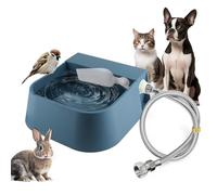 Lesypet Dog Automatic Waterer 67 OZ(2L) Auto Fill Water Bowl with Water Hose for Chicken Livestock Animal, Blue