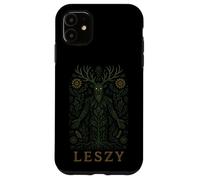 Leszy Slavic Woodland Spirit Green Man Forest Pagan Art Case for iPhone 11
