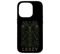 Leszy Slavic Woodland Spirit Green Man Forest Pagan Art Case for iPhone 14 Pro