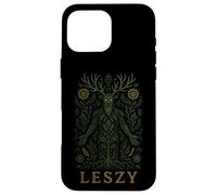 Leszy Slavic Woodland Spirit Green Man Forest Pagan Art Case for iPhone 16 Pro Max