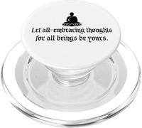 Let All-Embracing Thoughts For All Beings Be Yours Buddha PopSockets PopGrip for MagSafe