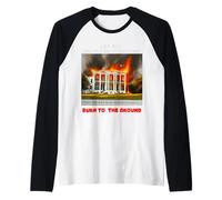 Let All Racist institutions Burn to The Ground Raglan Baseball Tee