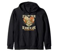 Let All That You Do Be Done in Love 1 Corinthians 16 Bible Zip Hoodie