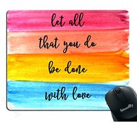 Let All You Do Be Done With Love - Christianty Quotes Bible Verses 1 Corinthians 16:14 Mouse Pads Stitched Edge Mouse Pad Rubber Base Mousepads For Computer Pc Office 25X30Cm