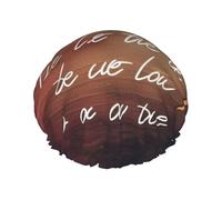 Let All You do be Done with Love Print Shower Cap for Women Men, Reusable Double-Layer Fabric Bathing Cap Girls Hair Caps