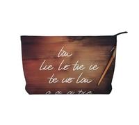 Let All You do be Done with Love Prints Corduroy Makeup Bag for Women Girls, Spacious Travel Cosmetic Organiser for Make-up, Toiletries & Essentials