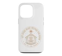 Let Every Heart Prepare Him Room Christmas Christian Emblem Case for iPhone 13 Pro