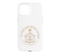 Let Every Heart Prepare Him Room Christmas Christian Emblem Case for iPhone 15
