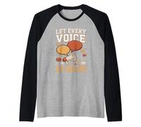 Let Every Voice Be Heard Speech Therapy SLP Raglan Baseball Tee