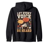 Let Every Voice Be Heard Speech Therapy SLP Zip Hoodie