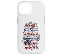 Let Faith Guide Your Immigration View WWJD Case for iPhone 14