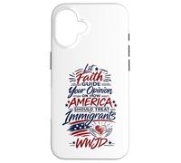 Let Faith Guide Your Immigration View WWJD Case for iPhone 16