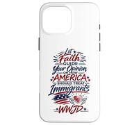Let Faith Guide Your Immigration View WWJD Case for iPhone 16 Pro Max