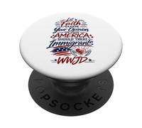 Let Faith Guide Your Immigration View WWJD PopSockets Adhesive PopGrip
