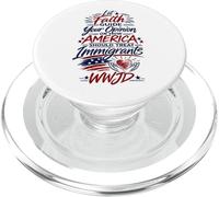Let Faith Guide Your Immigration View WWJD PopSockets PopGrip for MagSafe