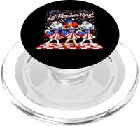 Let Freedom Ring Patriotic Poodle Dance America Pride PopSockets PopGrip for MagSafe