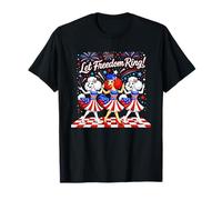 Let Freedom Ring Patriotic Poodle Dance America Pride T-Shirt