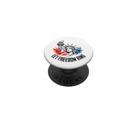 Let Freedom Ring Statue of Liberty 4th of July USA PopSockets Adhesive PopGrip