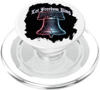 Let Freedom Ring USA 250th Anniversary Glitch Liberty Bell PopSockets PopGrip for MagSafe