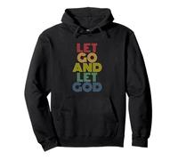 Let Go And Let God retro 70s vintage Pullover Hoodie