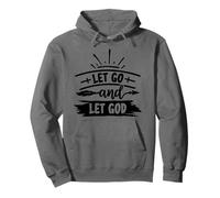 Let Go And Let God - Uplifting Bible Verse Christian Faith Pullover Hoodie