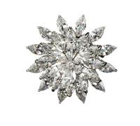 Let Go & Begin Again Rotating Zircon Snowflake Open Ring,Adjustable Inspirational Jewelry for Women (1 PCS-C)