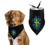 Let Go Let God Cute Dog Bandana Triangle Adjustable Washable