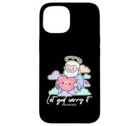 Let God Carry It Psalms 55 22 Cute Heart Case for iPhone 15
