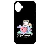 Let God Carry It Psalms 55 22 Cute Heart Case for iPhone 16 Plus