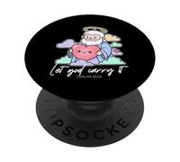 Let God Carry It Psalms 55 22 Cute Heart PopSockets Adhesive PopGrip