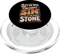 Let He Who Is Without Sin Cast The First Stone ||- PopSockets PopGrip for MagSafe