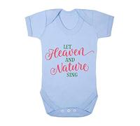 Let Heaven and Nature Sing Baby Grow Vest, 0-3 Months, Pastel Blue