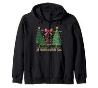 Let Heaven and Nature Sing Christmas Design Christians Pride Zip Hoodie