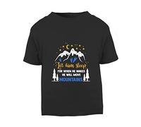 Let him Sleep for When he Wakes he Will Move Mountains [BBY4] Short Sleeve Cotton Toddler t Shirt, 2-3 Years, Black