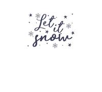 Let is Snow Flakes Men's T-Shirt - White - S - White