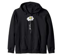 Let It Be Daisy Zip Hoodie