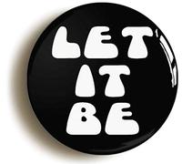LET IT BE SIXTIES HIPPIE BADGE BUTTON PIN (Size is 1inch/25mm Diameter) 1960s