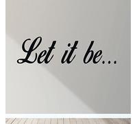 Let It Be Wall Art Decal Sticker Mural Decor Music Song Lyrics Quote