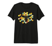 Let It Bee Hand Drawn Cute Beekeeper Line Art Wasps Premium T-Shirt