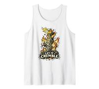 Let It Crumble Tarot Tower Lightning Art Tank Top