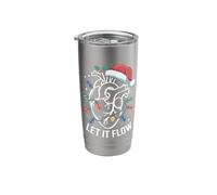 Let It Flow Anatomical Heart Christmas Design Stainless Steel Insulated Tumbler