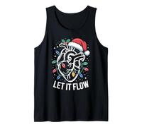 Let It Flow Anatomical Heart Christmas Design Tank Top