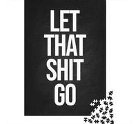 Let It Go 1000 Piece Jigsaw Puzzle for Adults, 52x38cm/1000pcs, White Cardboard, Gift Idea for Puzzle Lovers And Time at Home