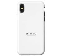 Let It Go Minimalist Design - Mindfulness Quote Case for iPhone X/XS
