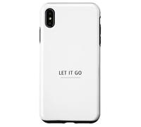 Let It Go Minimalist Design - Mindfulness Quote Case for iPhone XS Max
